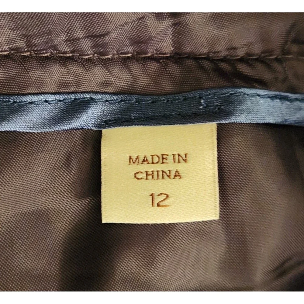 Coldwater Creek Women's Pants Size 12 Gray Trouser Fit Soft Light Corduroy EUC